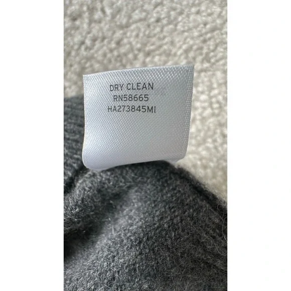 Halogen 100% Cashmere Sweater Women's Small V-Neck Heathered Gray - Picture 11 of 11